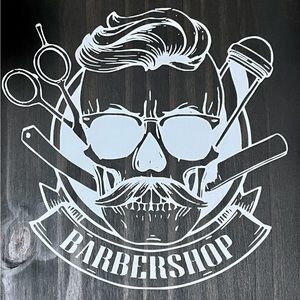 Wooden Barbershop Wall Decor